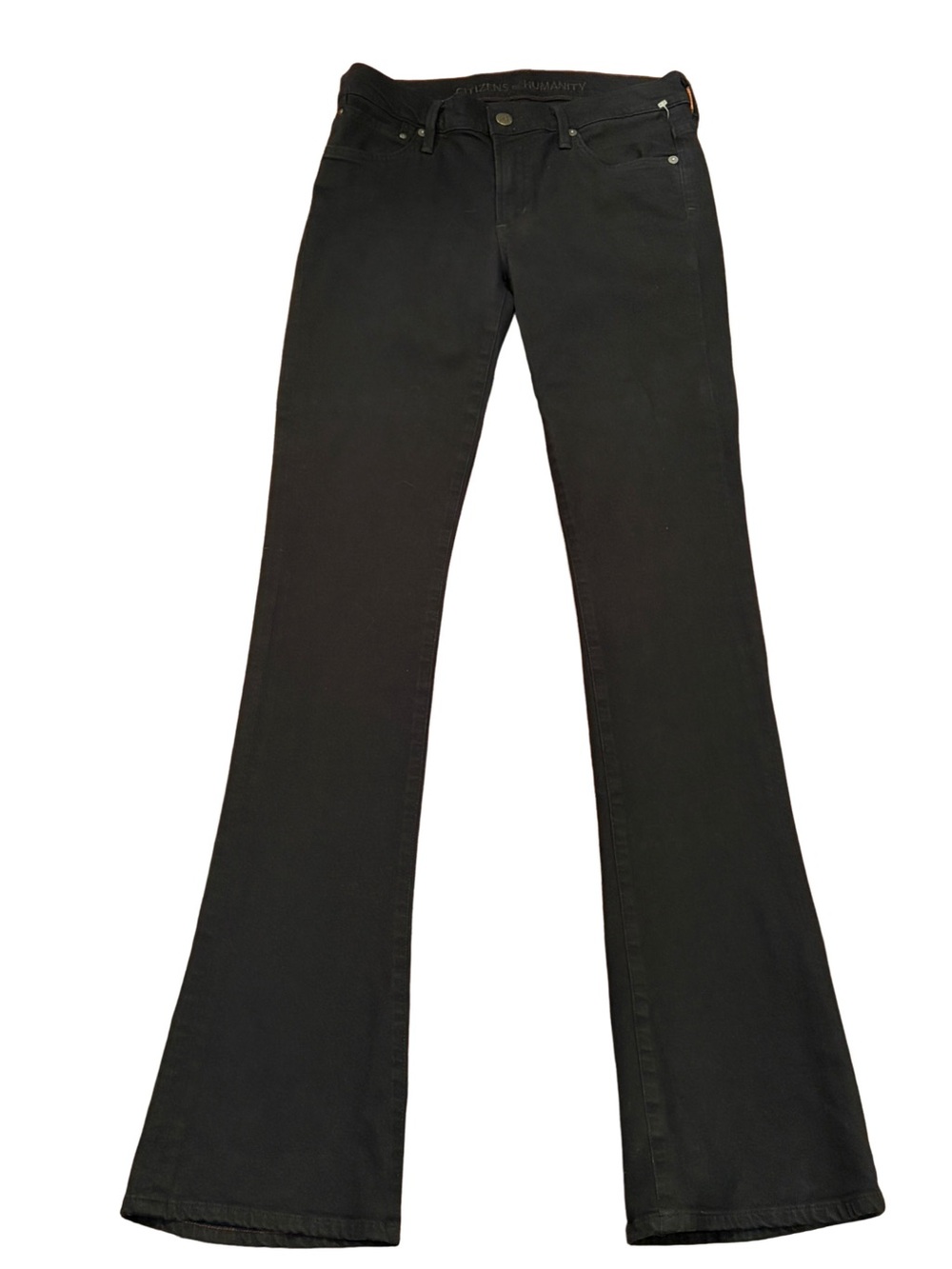 Citizens of Humanity Black Slim Bootcut Flare Jeans Tencel Stretch Size 27 NWOT